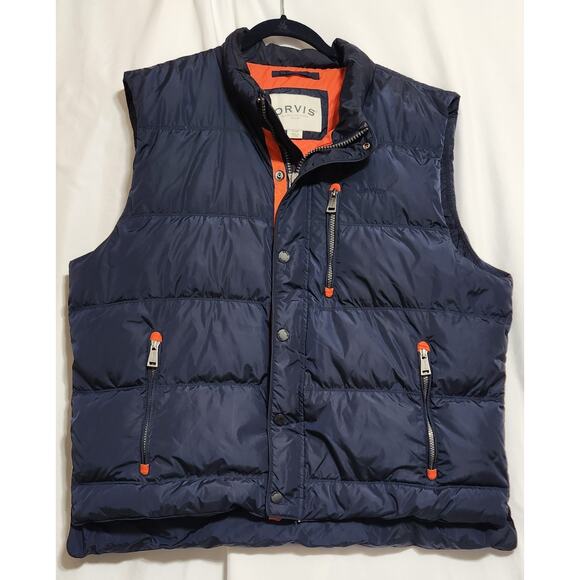 Orvis Jackets & Blazers - Orvis Essex Duck Down Puffer Vest Mens XL EUC Full Zip Pockets Sleeveless Jacket